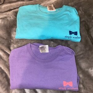 TWO simply southern t-shirt’s